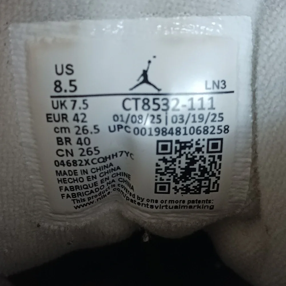 Air Jordan 3 Retro 2025 Pure Money Men's Sneakers Shoes Size 8.5